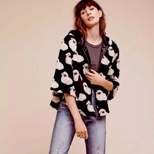 Anthropologie Eva Franco Lamb Cape Jacket